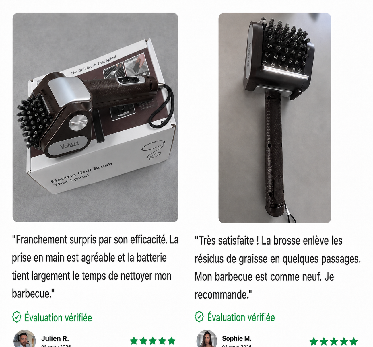 Brosse BBQ Électrique Rotative – Voluzz